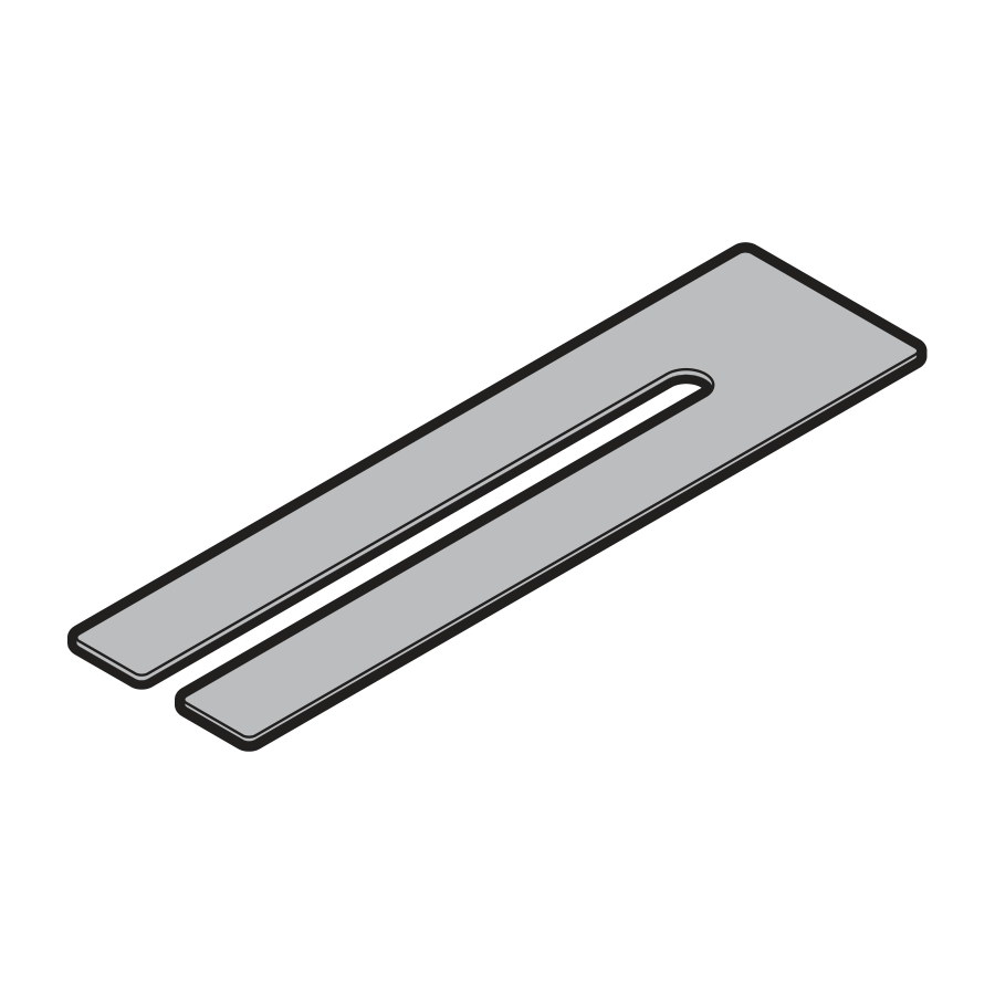 Zestaw płytek z nacięciem, 10 sztuk, 210 x 55 x 1 mm