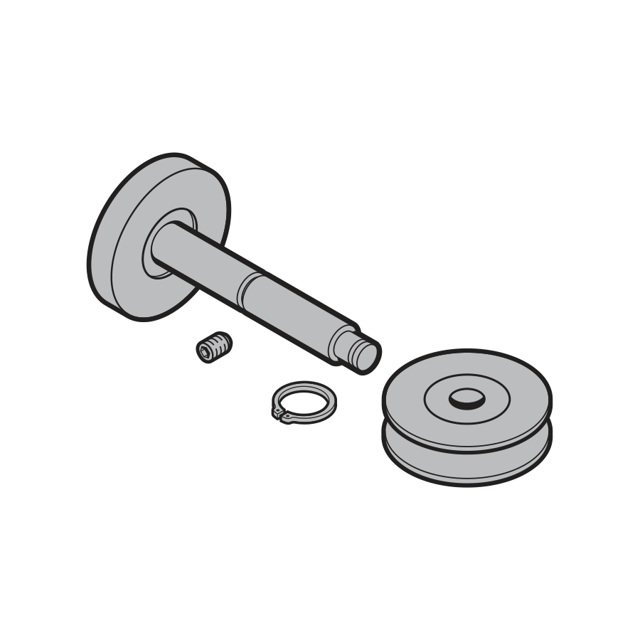 Zestaw: mechanizm rolkowy, ocynkowany