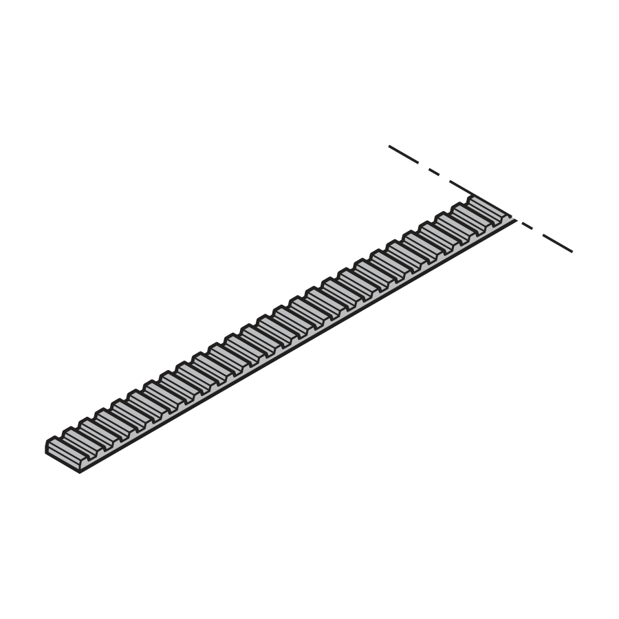Pas zębaty 10 mm do funkcji wysprzęglenia