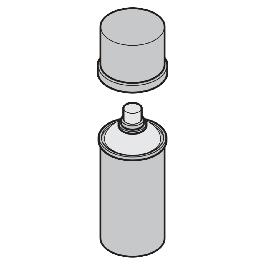 Farba w aerozolu 400 ml – RAL 7035, jasnoszary