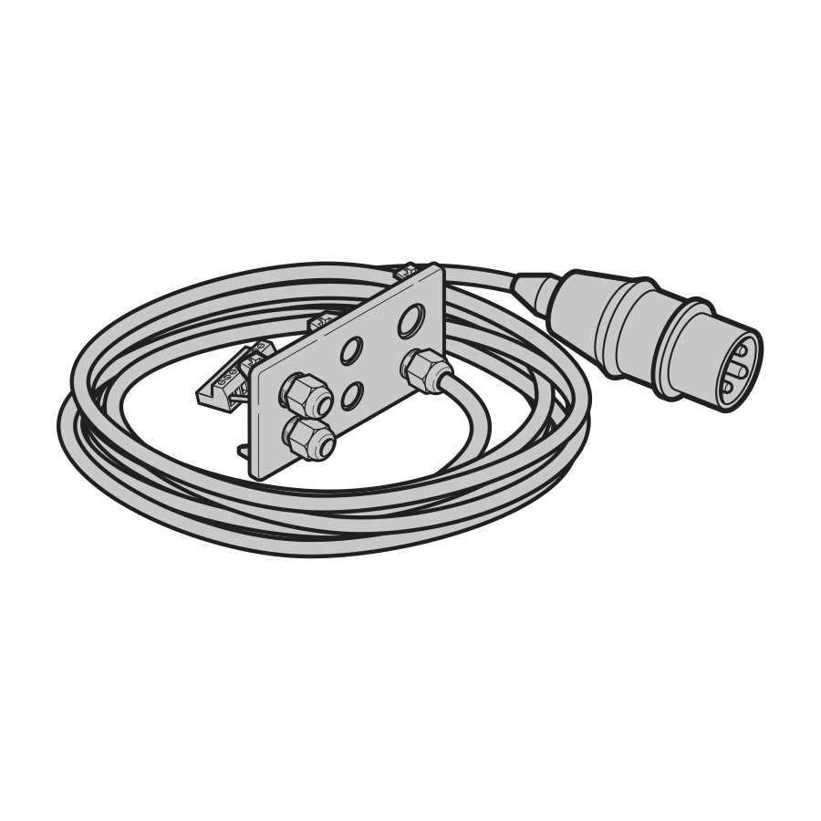 Kabel sieciowy dla sterowania 545/560, 230 V, długość 1000 mm