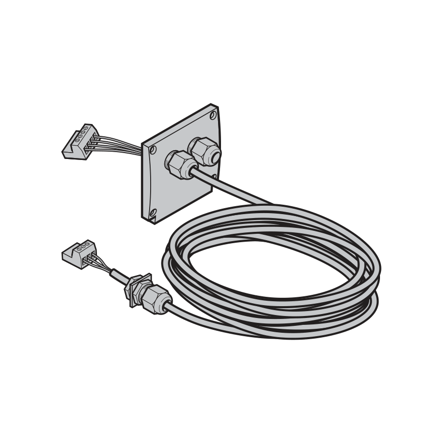Przewód podłączeniowy silnika 4 × 1,0 mm², długość 25 m (do napędu 400 V)