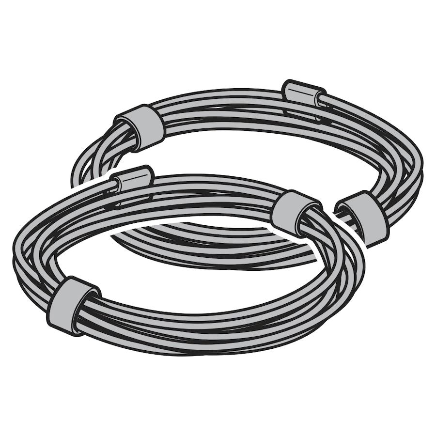 Linka stalowa Ø 2 mm para (2 sztuki), długość 2100 mm (LH 2676 – 3100 mm)