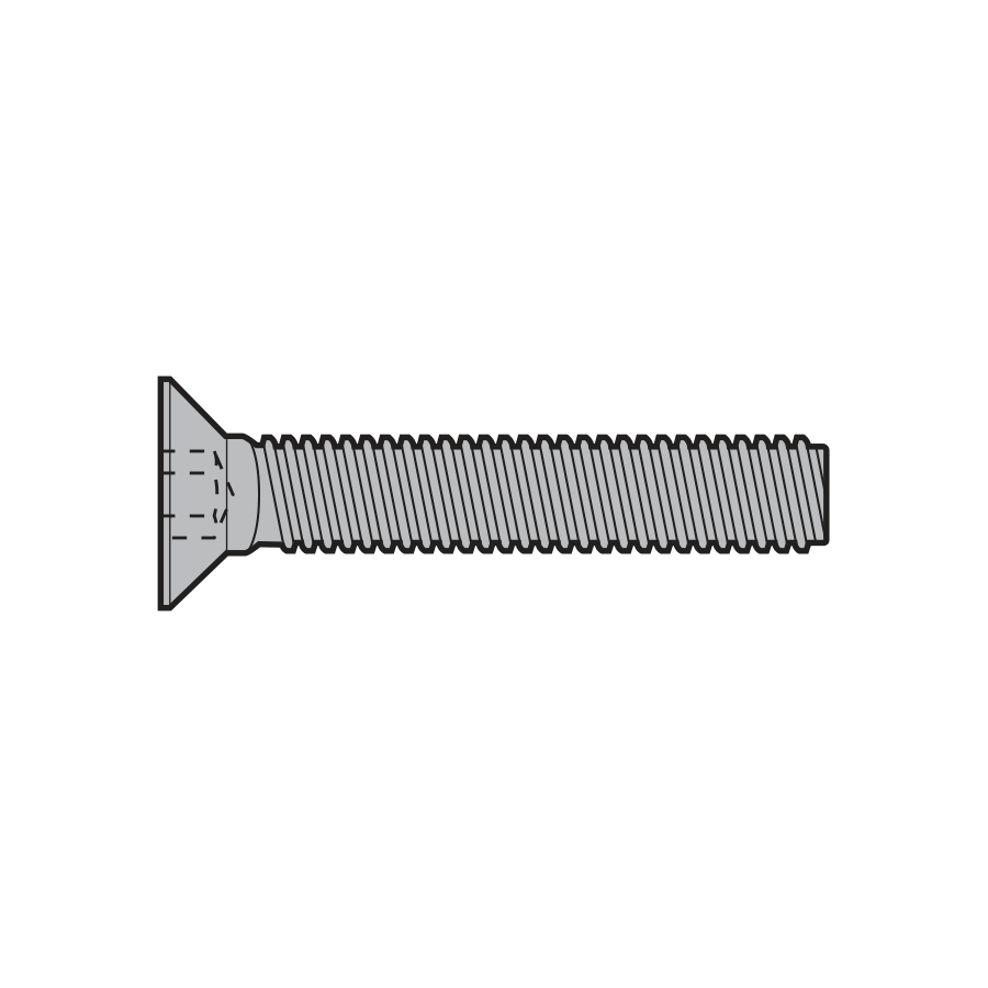 Śruba z łbem wpuszczanym M4 × 30