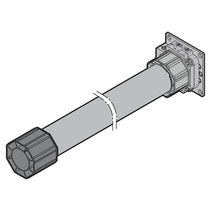 Silnik rurowy z płytką adaptacyjną L60-M05 (60 Nm)