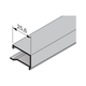 Aluminiowa listwa przyszybowa NP 6, grubość wypełnienia 6 mm, długość do 6500 mm