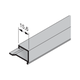 Aluminiowa listwa przyszybowa NP 16, grubość wypełnienia 16 mm, długość do 6500 mm