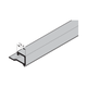 Aluminiowa listwa przyszybowa do drzwi bocznych ASP 40 / ASR 40 / NTP079, grubość wypełnienia 26 mm, eloksalowana E6 / EV 1, sprzedaż na metry