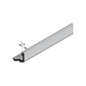 Aluminiowa listwa przyszybowa do drzwi bocznych ASP 40 / NTP076, grubość wypełnienia 42 mm, eloksalowana E6 / EV 1, sprzedaż na metry