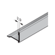 Aluminiowa listwa przyszybowa NFS 26, grubość wypełnienia 26 mm, do profili FP, długość do 6000 mm