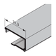 Aluminiowa listwa przyszybowa do drzwi bocznych GA010, grubość wypełnienia 16 mm, eloksalowana, E6 / C0, sprzedaż na metry