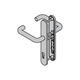 Okucie drzwiowe ES0 – komplet klamek, pod wkładkę patentową, 8 mm, aluminium