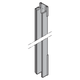 Profil aluminiowy prowadnicy, komplet, prawy