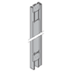 Profil aluminiowy prowadnicy, komplet, prawy