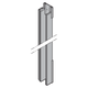Profil aluminiowy prowadnicy, komplet, prawy
