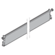 Panel górny, komplet, wysokość paneli 225 mm, RAL 9006