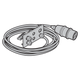 Kabel sieciowy 400 V, długość: 2000 mm